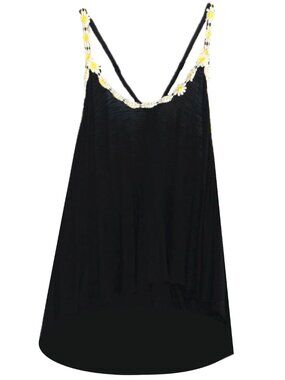 LF Black Daisy Tank